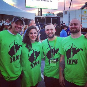 Kim Damian and Jarrod at the Expo