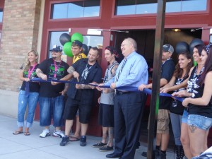Stick Tattoo Ribbon Cutting