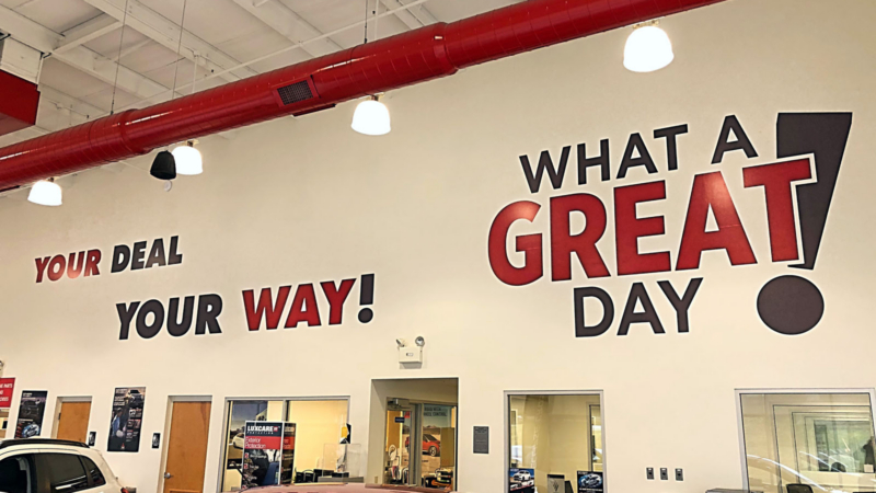 Car Dealership Wall Wrap