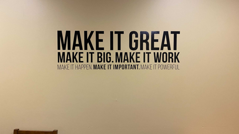 Motivational Office Wall Wrap